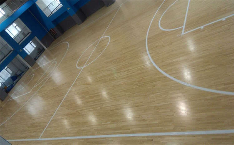 石家莊硬木企口籃球館木地板造價(jià)
